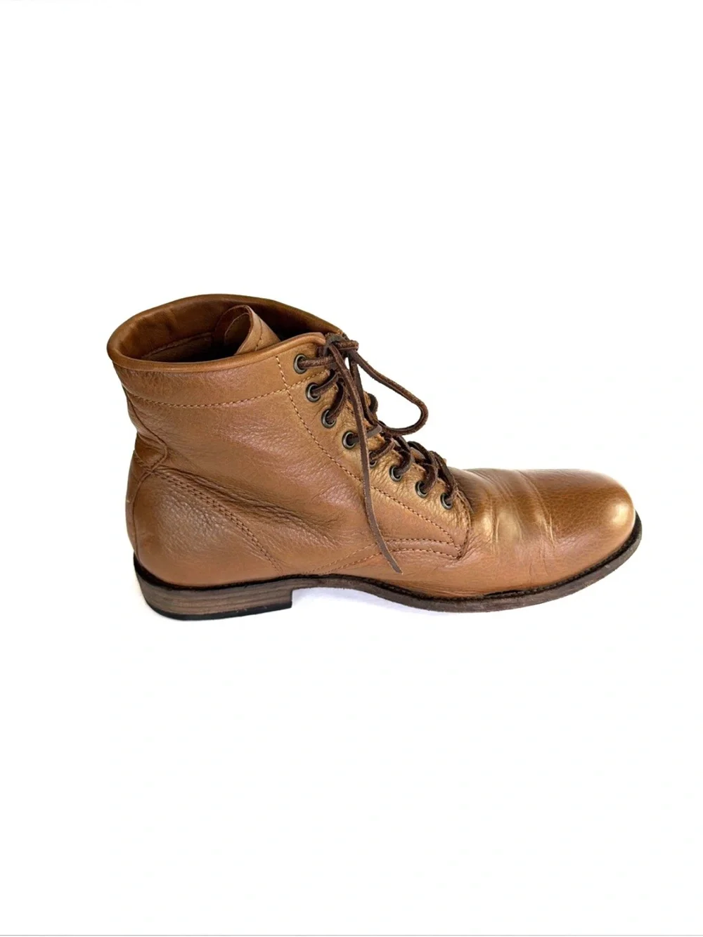 FRYE Tyler Cognac Brown Leather Chukka Boots Men Size 12 D Made in Mexico